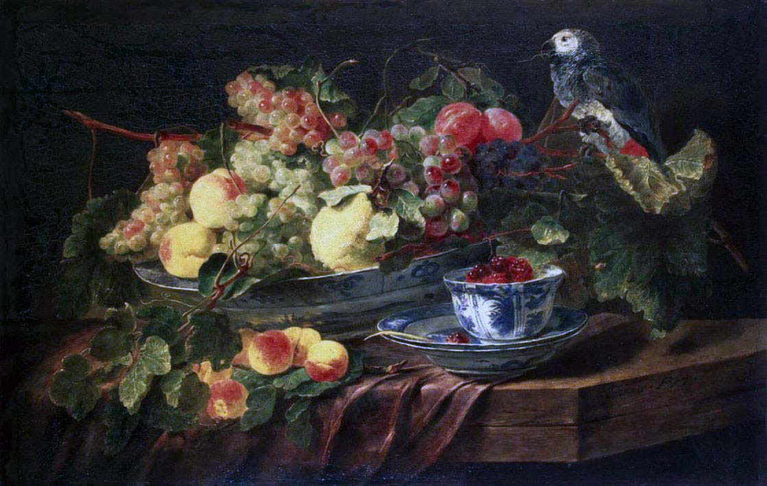 Parrot and Fruit Still